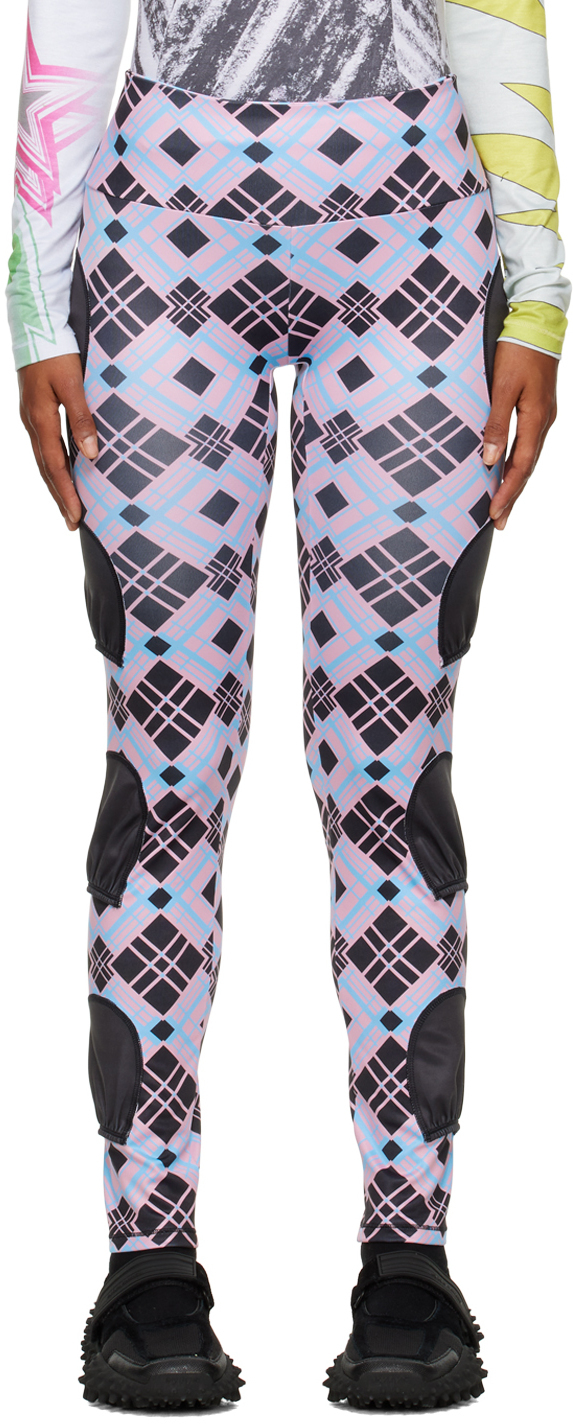 Chopova Lowena SSENSE Exclusive Black & Pink 'Tennis Ball' Leggings