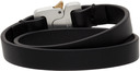 1017 ALYX 9SM Black Micro Buckle Cuff Bracelet