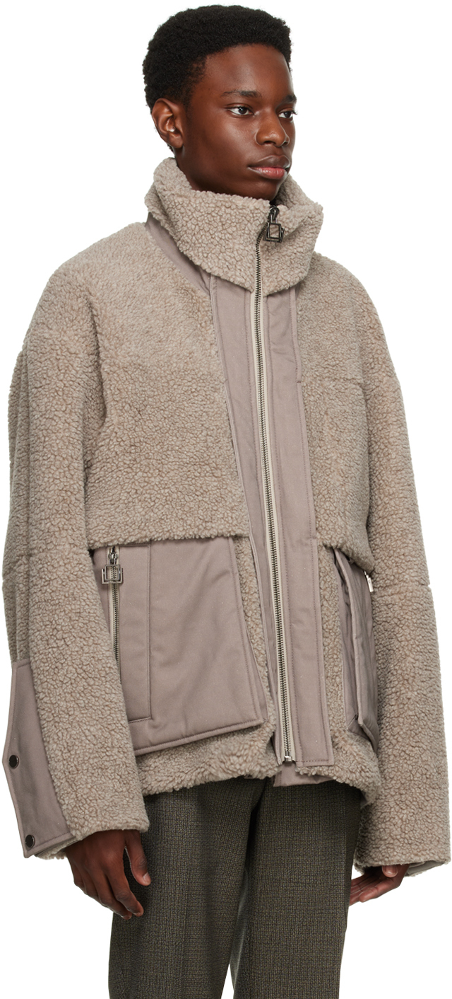 Wooyoungmi Gray Stand Collar Jacket Wooyoungmi