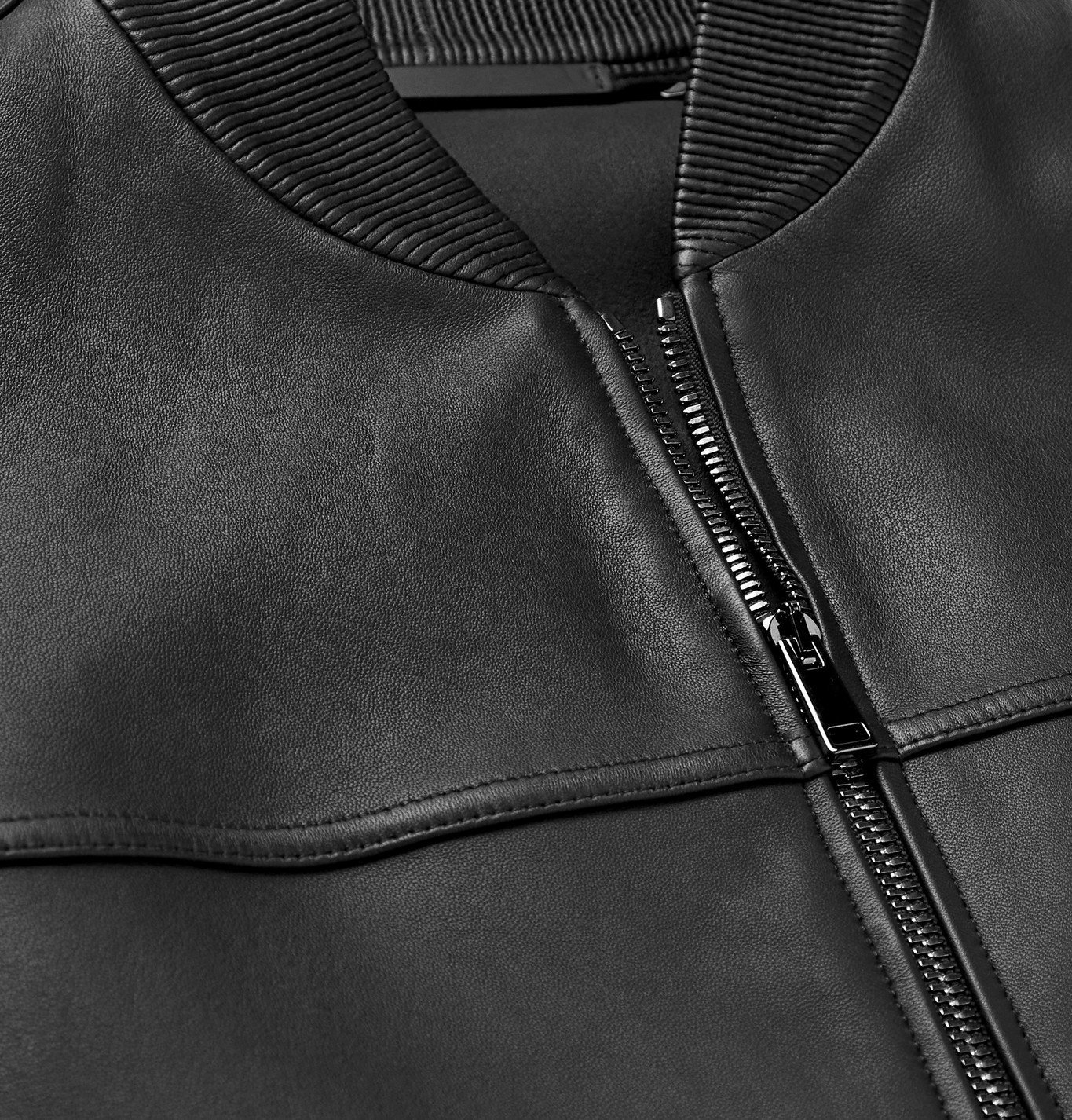theory leather bomber