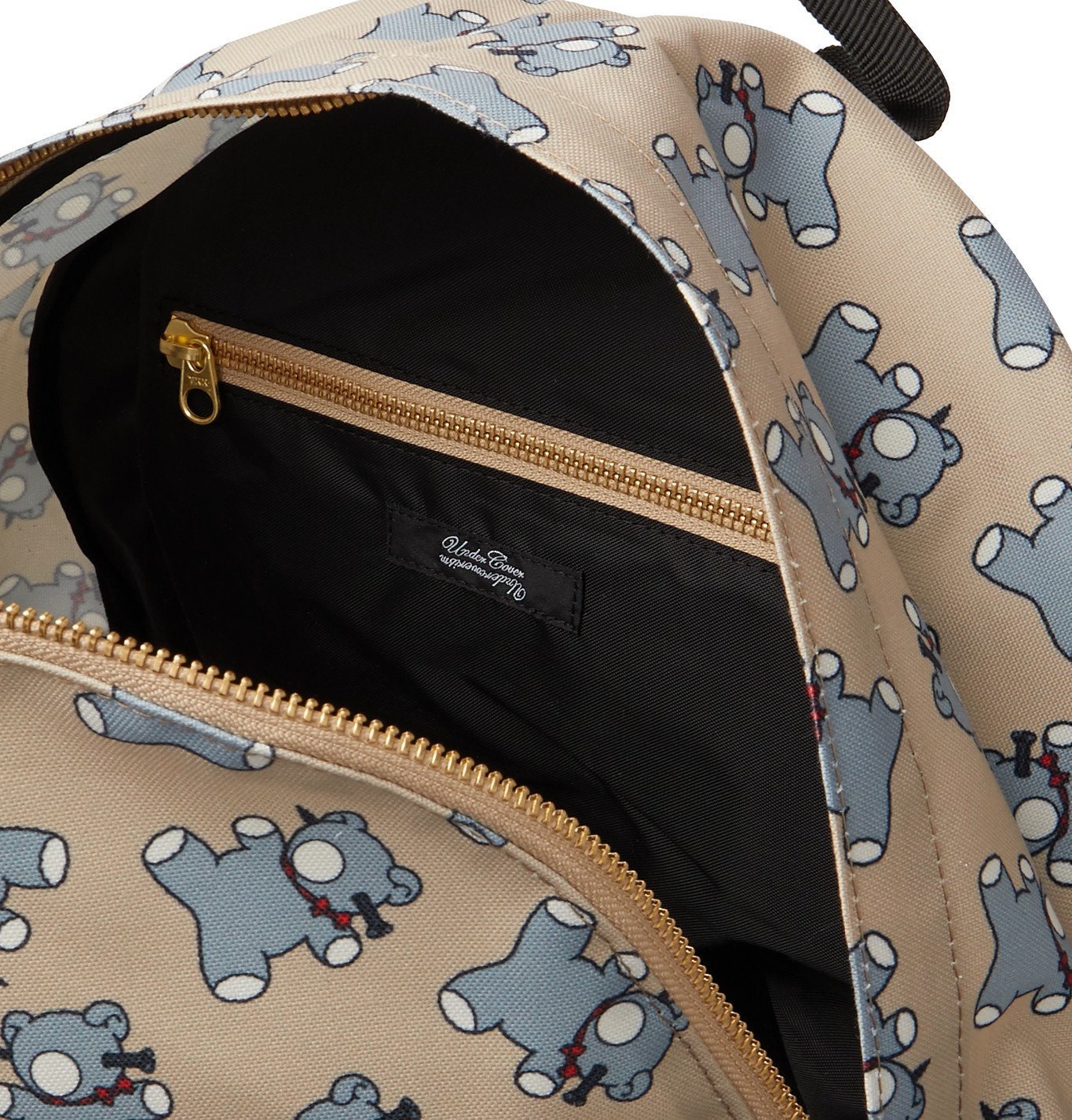 Undercover - Screwbear Printed Canvas Backpack - Neutrals Undercover