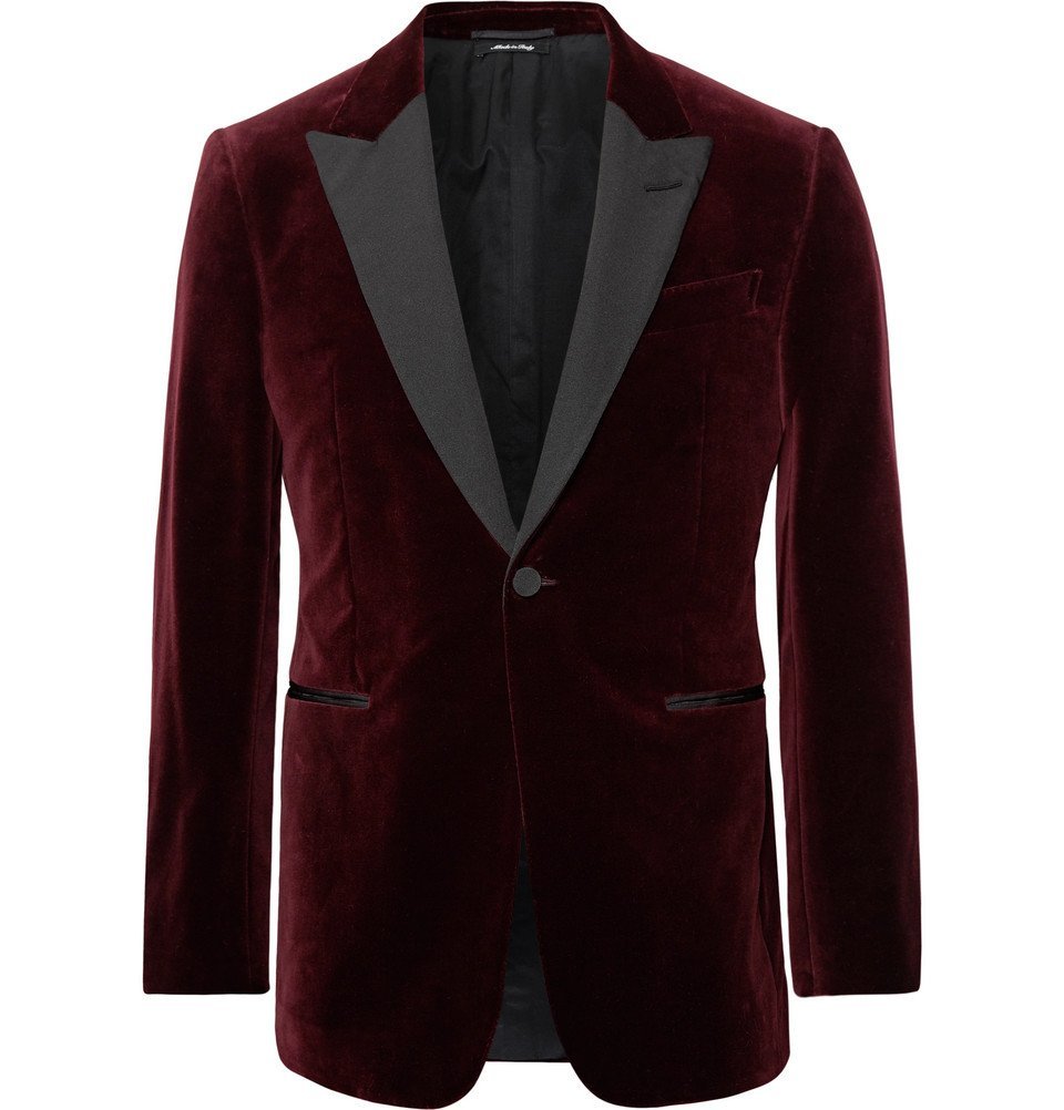 burgundy velvet dinner jacket mens