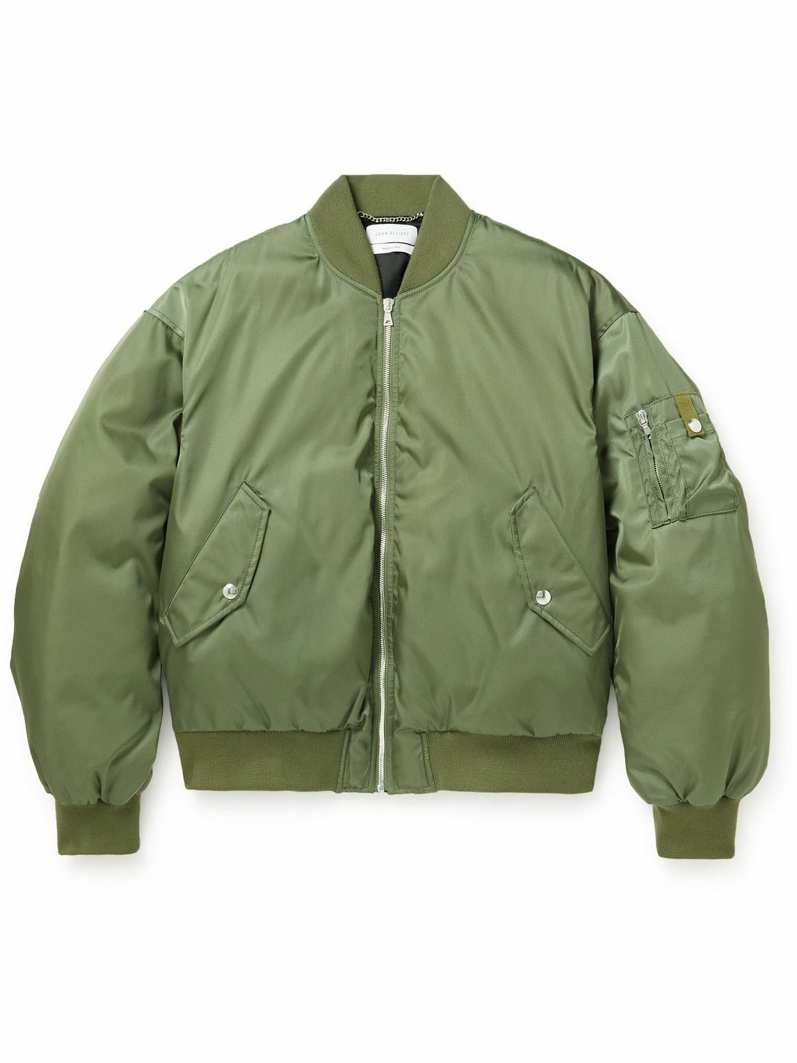 John Elliott - Andes Nylon Down Bomber Jacket - Green John Elliott