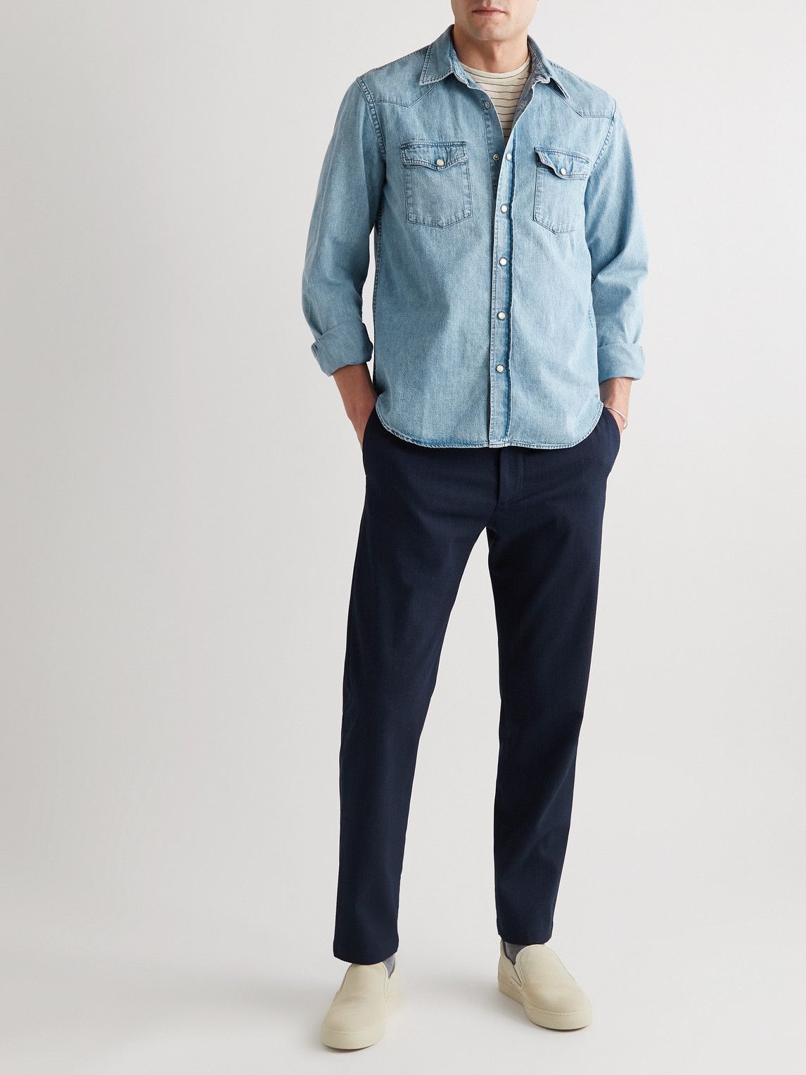 Felix Distressed Denim Shirt 