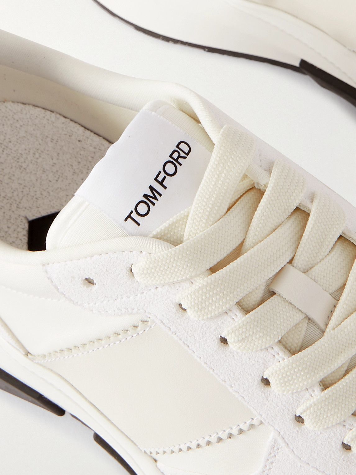 TOM FORD - Jagga Leather-Trimmed Nylon and Suede Sneakers - Neutrals TOM  FORD