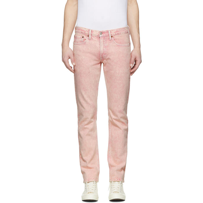 pink levi jeans