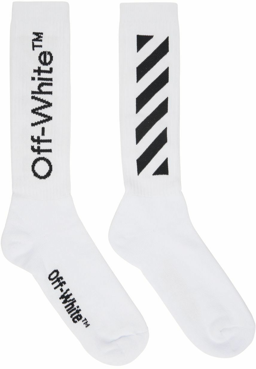 Off-White White Diag Socks Off-White