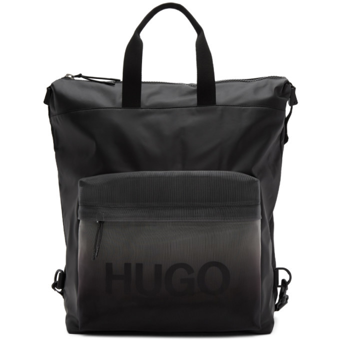 Hugo Black Gradient Tote Backpack Hugo Boss