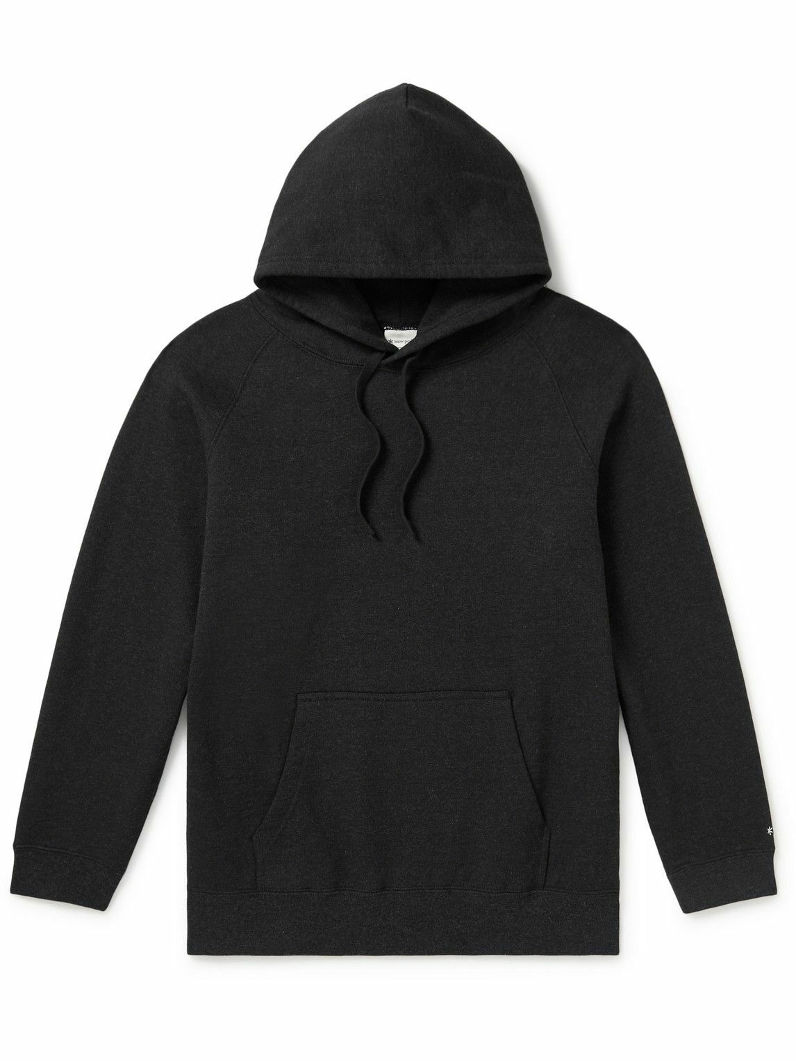 Snow Peak Mélange CottonJersey Hoodie Black Snow Peak