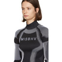 MISBHV Black and White Logo Active Turtleneck Sweater MISBHV
