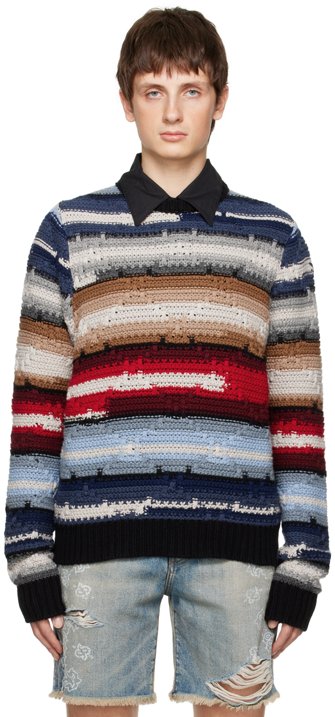 AMIRI Multicolor Blanket Stripe Sweater Amiri