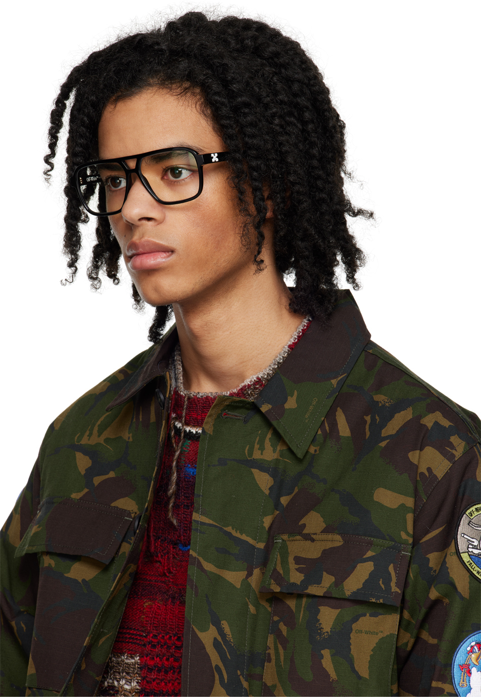 OffWhite Black Style 28 Glasses OffWhite