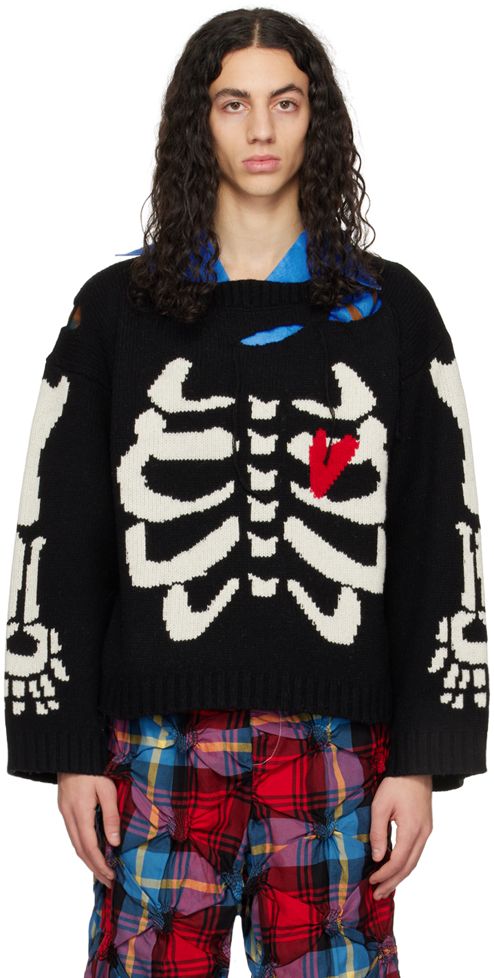 Charles Jeffrey Loverboy Reversible Wool Guddle Tassel Graphic