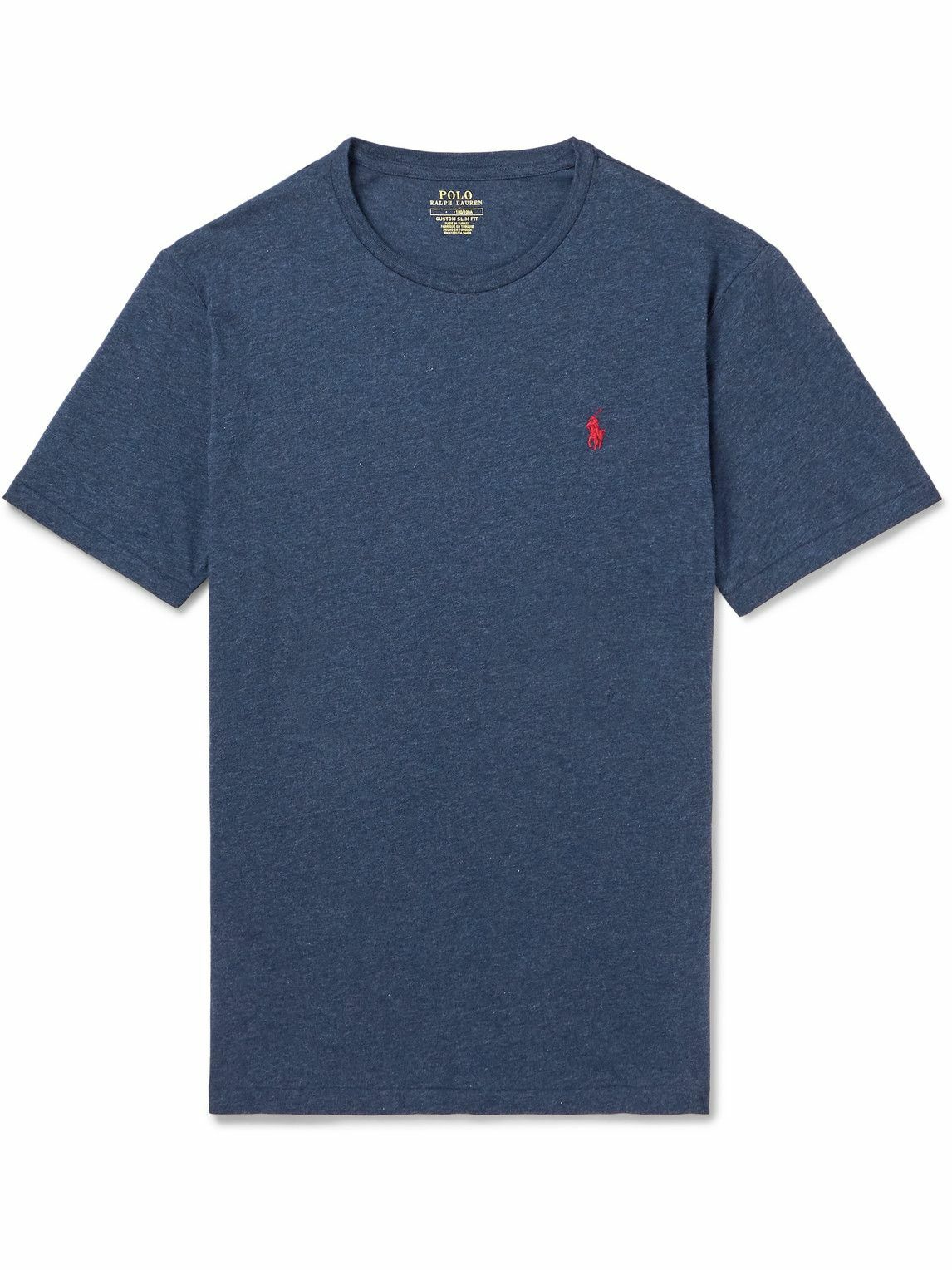 Polo Ralph Lauren - Logo-Embroidered Cotton-Jersey T-Shirt - Blue Polo ...