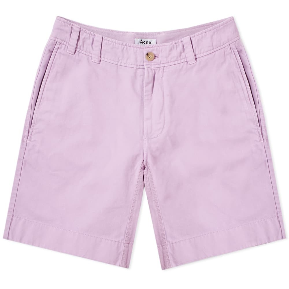 Acne Studios Robin Garment Dyed Twill Short Lilac Purple Acne Studios