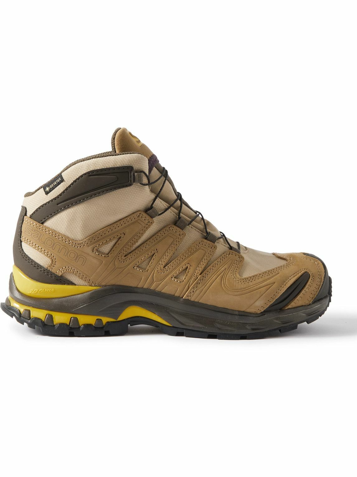 Photo: Salomon - Better Gift Shop XA Pro 3D GORE-TEX®, Leather and Rubber Sneakers - Brown