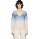 Isabel Marant Etoile Blue Ombre Delphi V-Neck Sweater