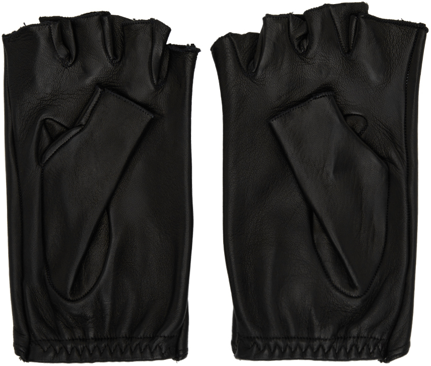 Vivienne Westwood Black Orb Fingerless Gloves Vivienne Westwood