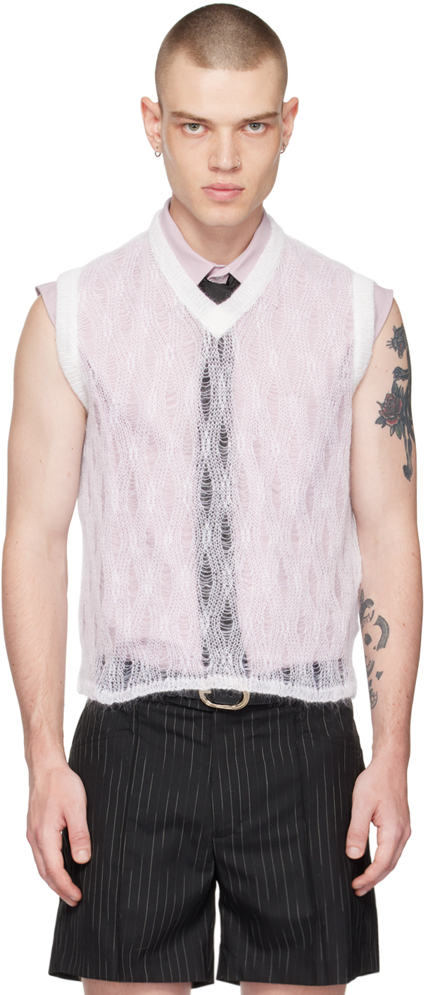 Ernest W. Baker White VNeck Vest Ernest W. Baker