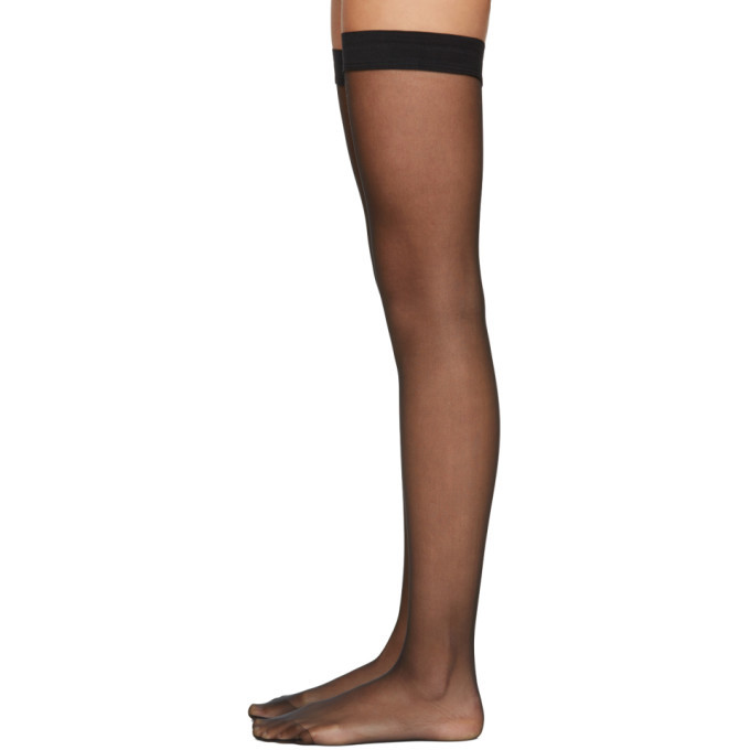 Wolford Black Individual 10 StayUps Wolford