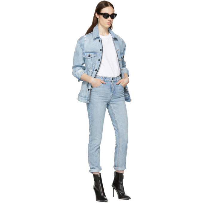 Alexander Wang Blue Cult Side Zip Jeans 