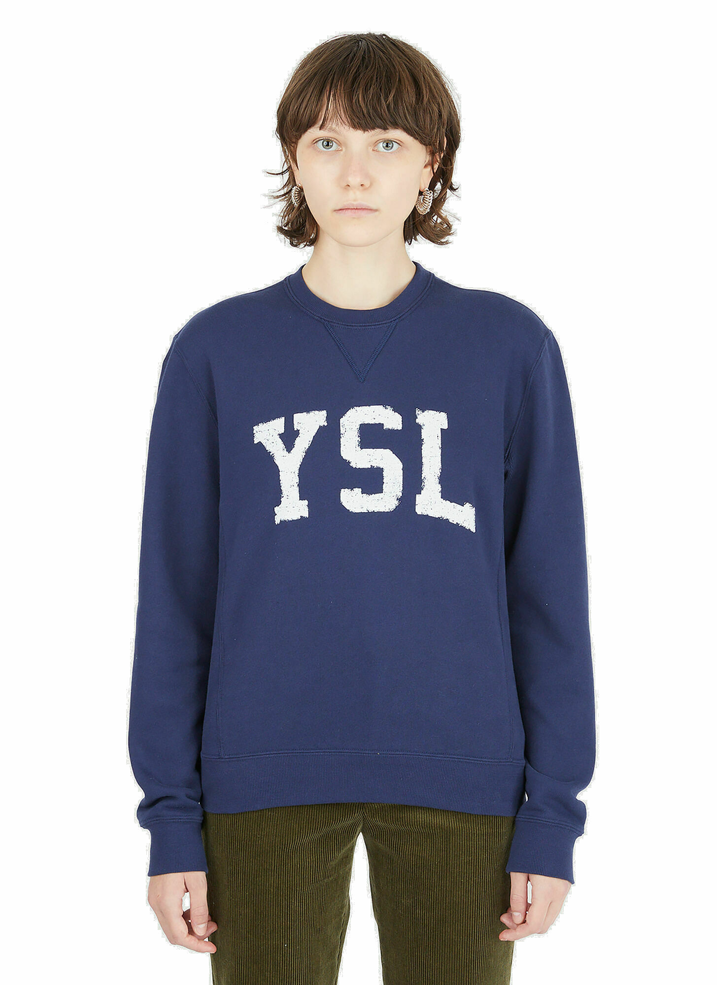 Collegiate Sweatshirt in Blue Saint Laurent