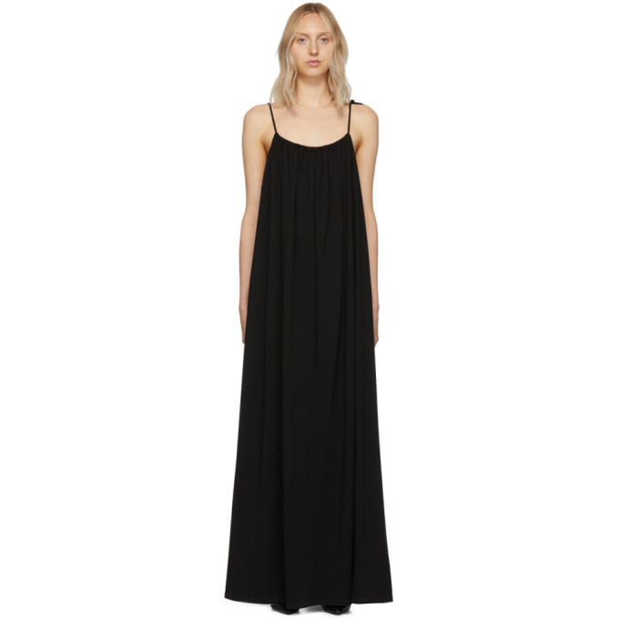 one shoulder cotton maxi dress