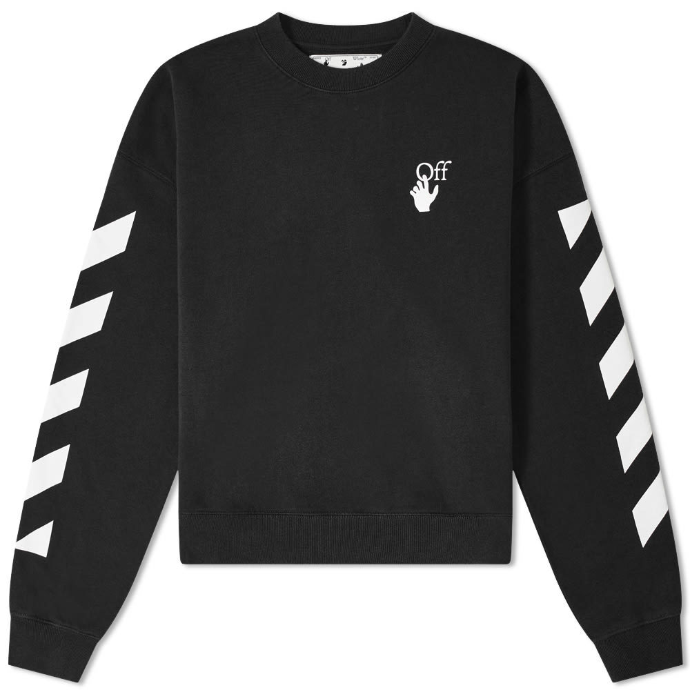 OffWhite Diagonal Agreement Oversized Crew Sweat OffWhite