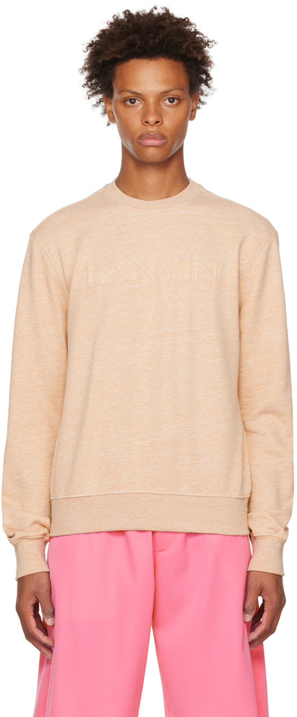 Lanvin Beige Embossed Sweatshirt Lanvin