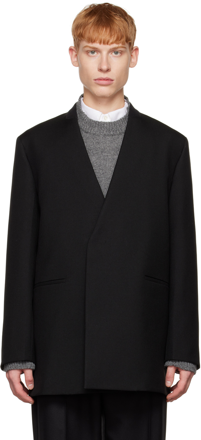 Jil Sander Black Shawl Collar Blazer Jil Sander