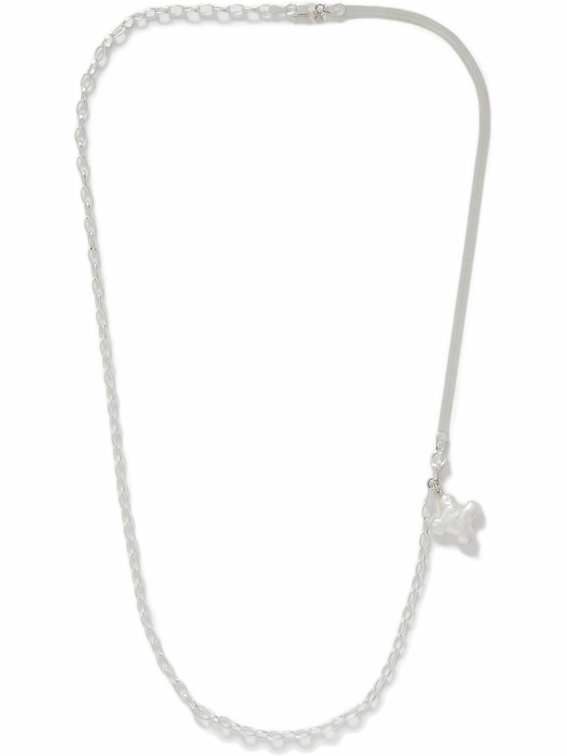 Santangelo - High on Hope Alta Sterling Silver and Pearl Necklace ...