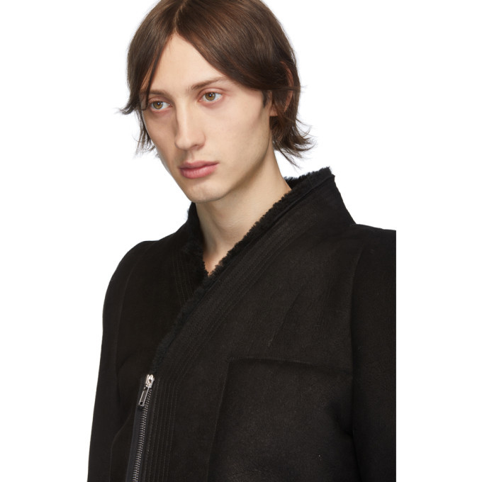 rick owens zionic shearling bomber jacket