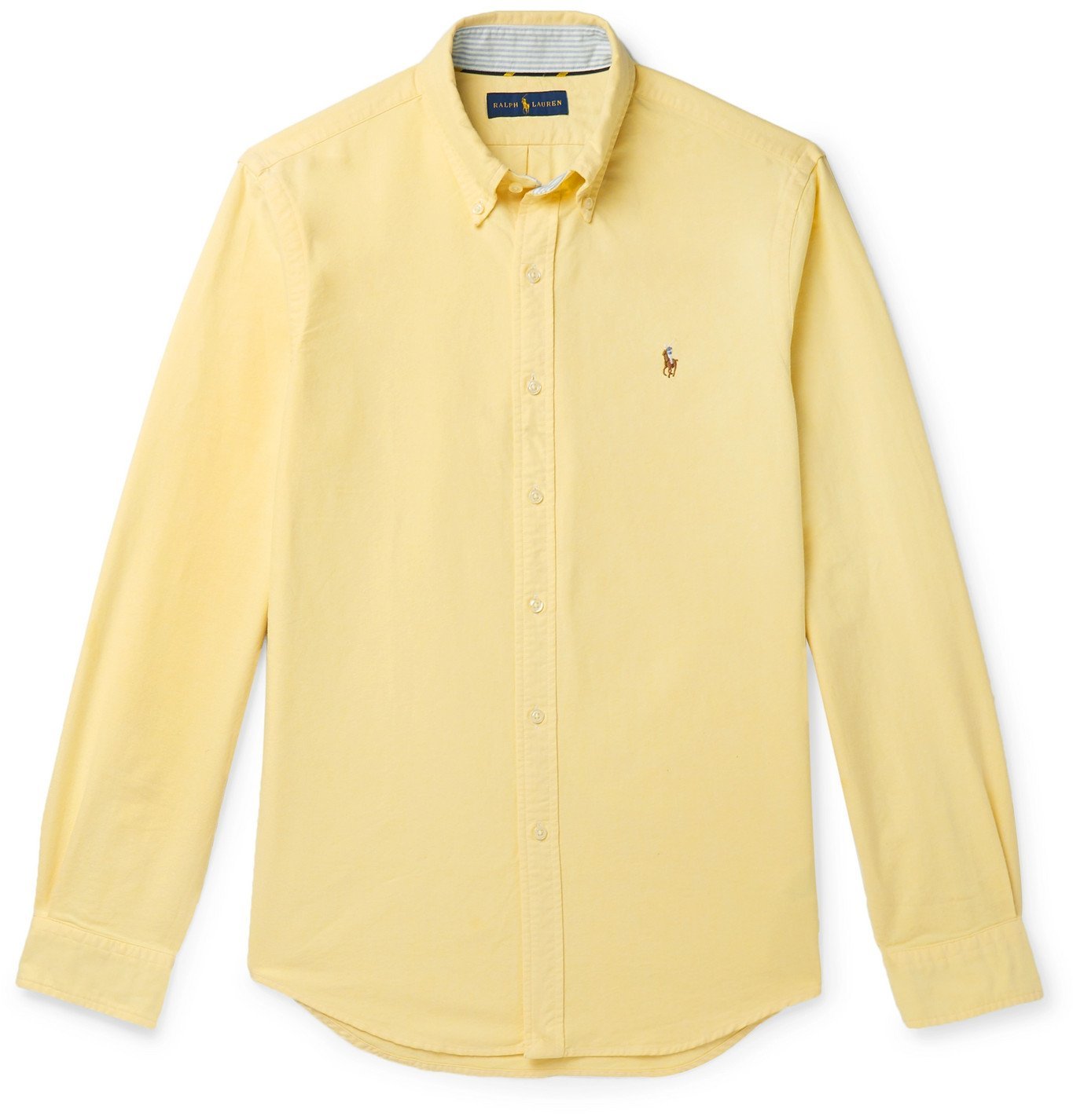 ralph lauren yellow oxford shirt