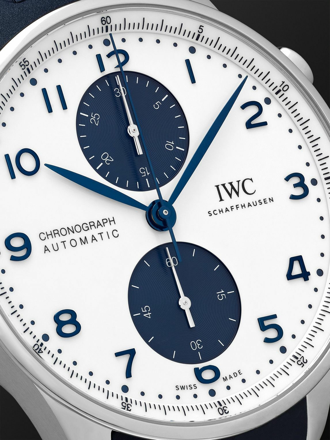 IWC Schaffhausen - Portugieser Automatic Chronograph 41mm Stainless ...