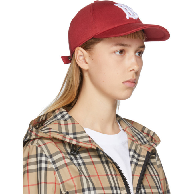 burberry hat red