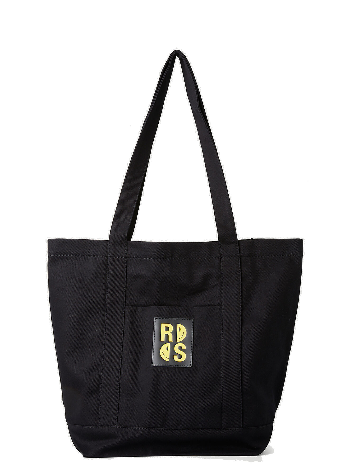 Photo: Smiley Logo Patch Tote Bag in Black