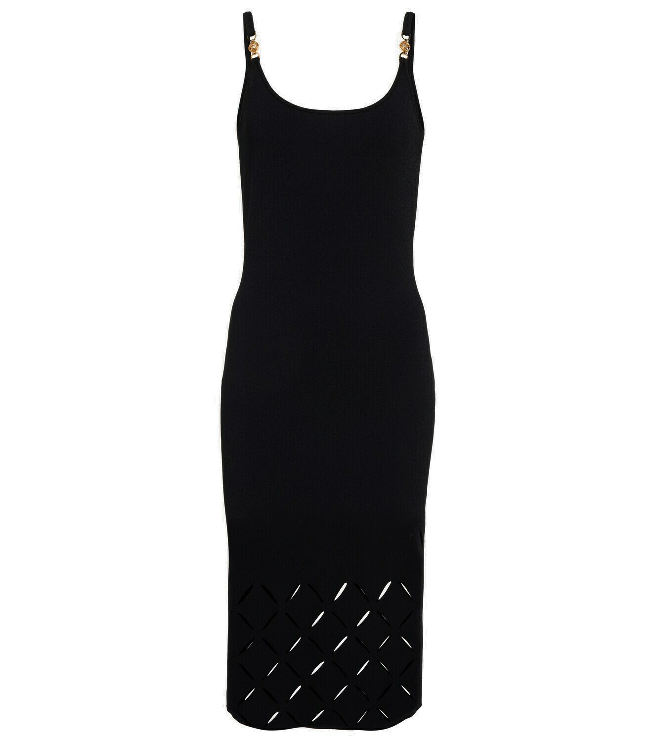 Versace - Medusa cutout midi dress Versace