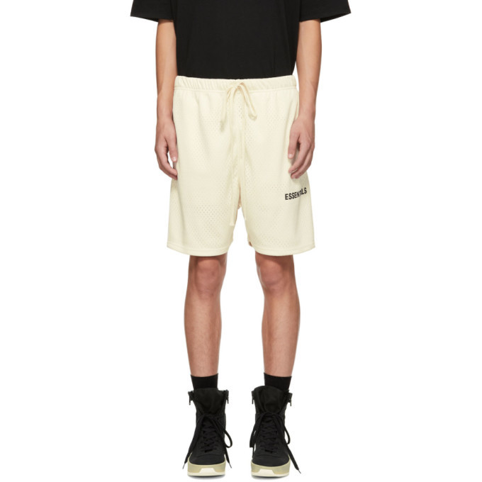 Download Essentials White Mesh Logo Shorts Essentials