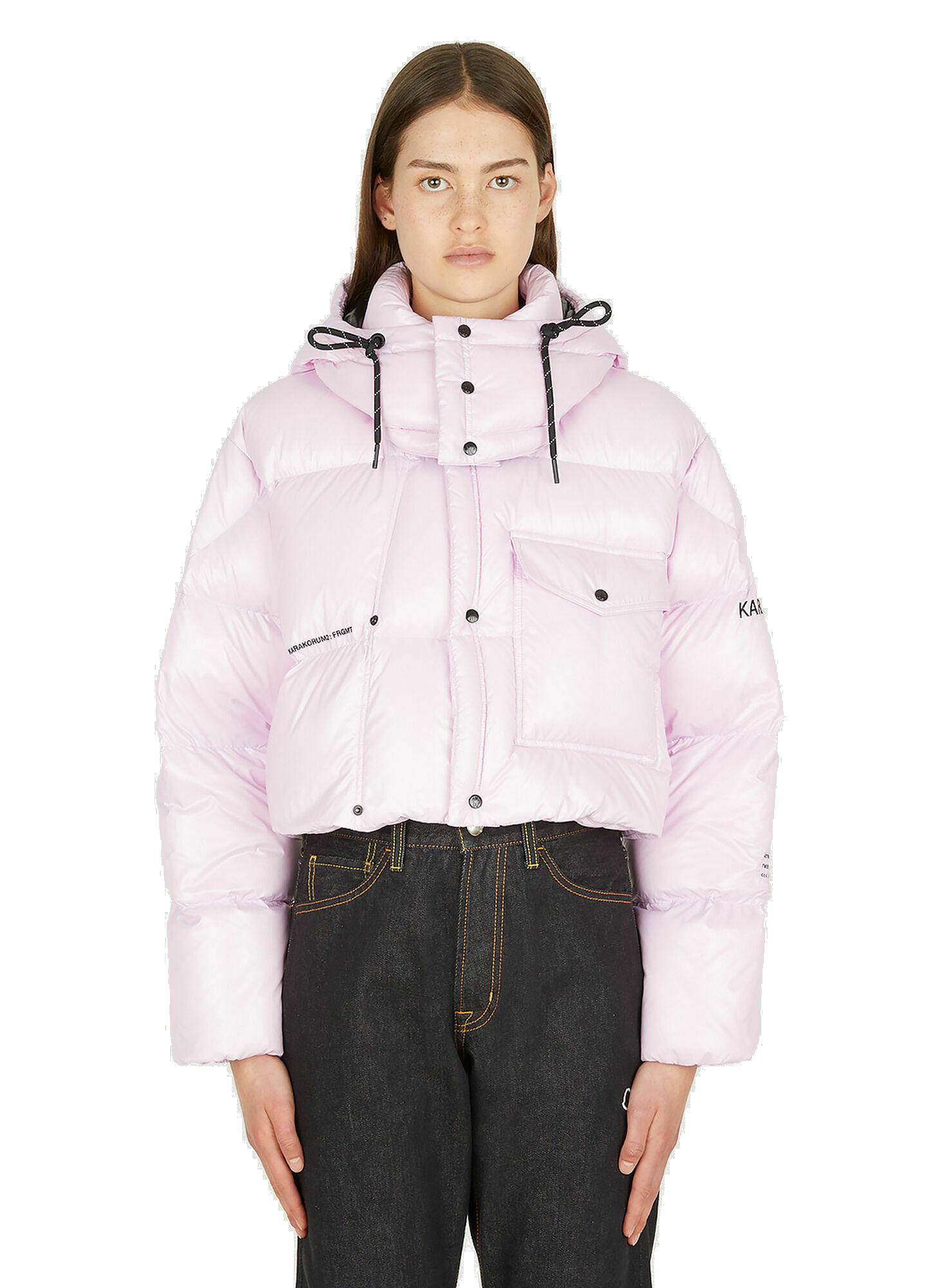 Photo: Irvinie Hooded Puffer Jacket in Pink
