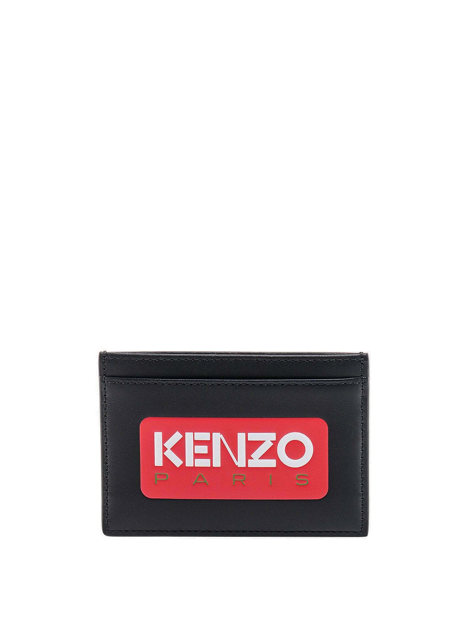 Kenzo Paris Card Holder Black Mens Kenzo
