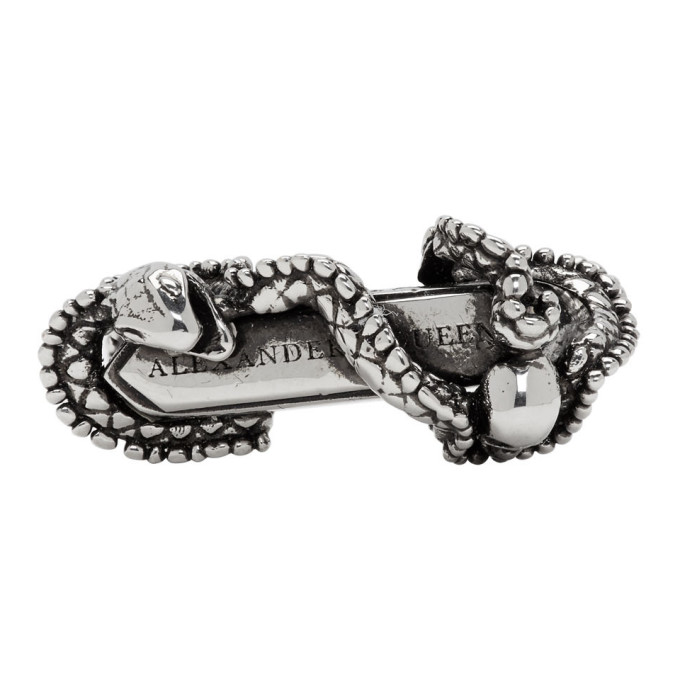 alexander mcqueen snake ring