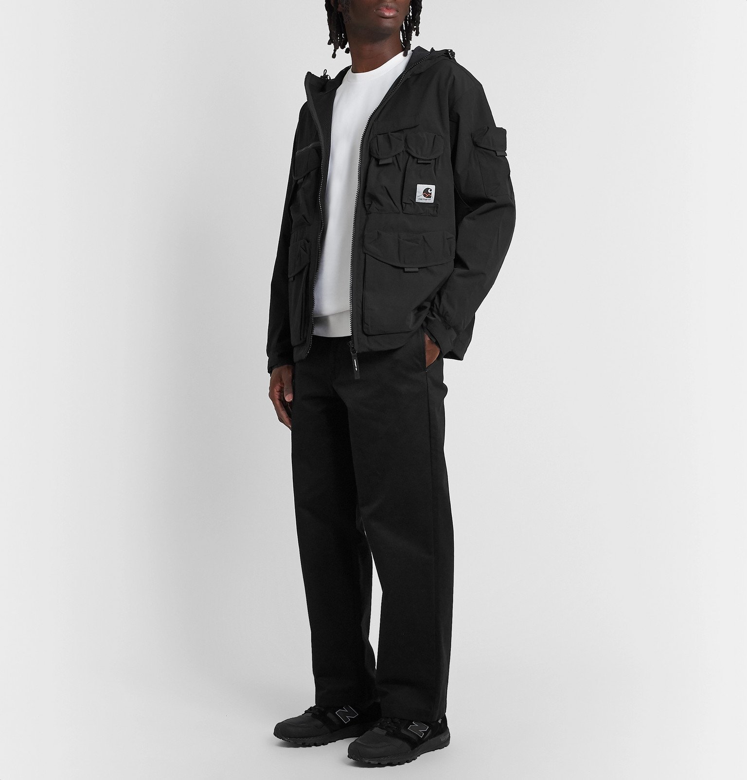 Carhartt WIP - Hayes Stretch-Nylon Hooded Jacket - Black Carhartt WIP
