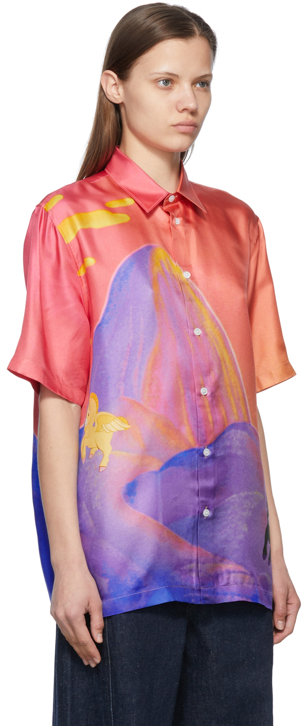 Stella McCartney Pink Fantasia Landscape Shirt Stella McCartney