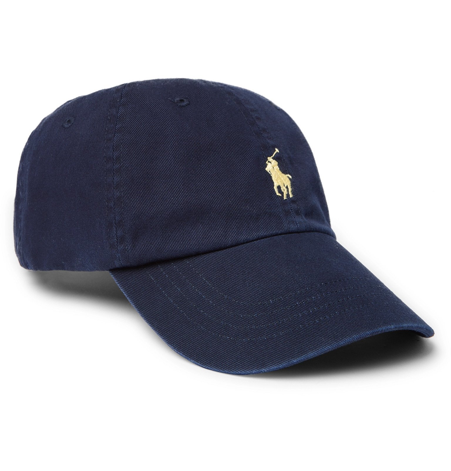 Polo Ralph Lauren - Logo-Embroidered Cotton-Twill Baseball Cap - Blue ...