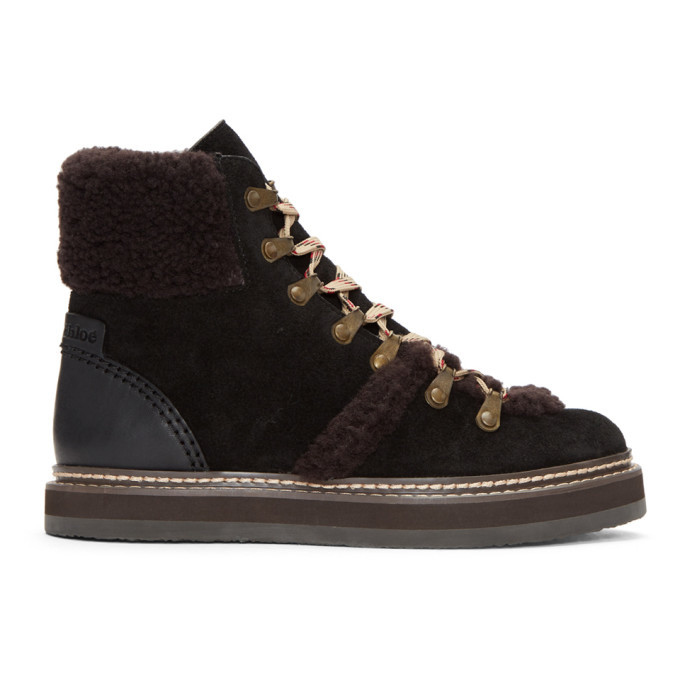 see by chloe eileen shearling boots