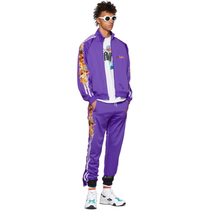 Doublet Purple Chaos Embroidery Track Pants Doublet