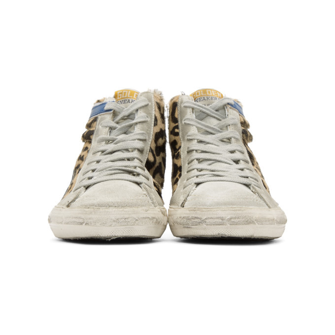 golden goose leopard high tops