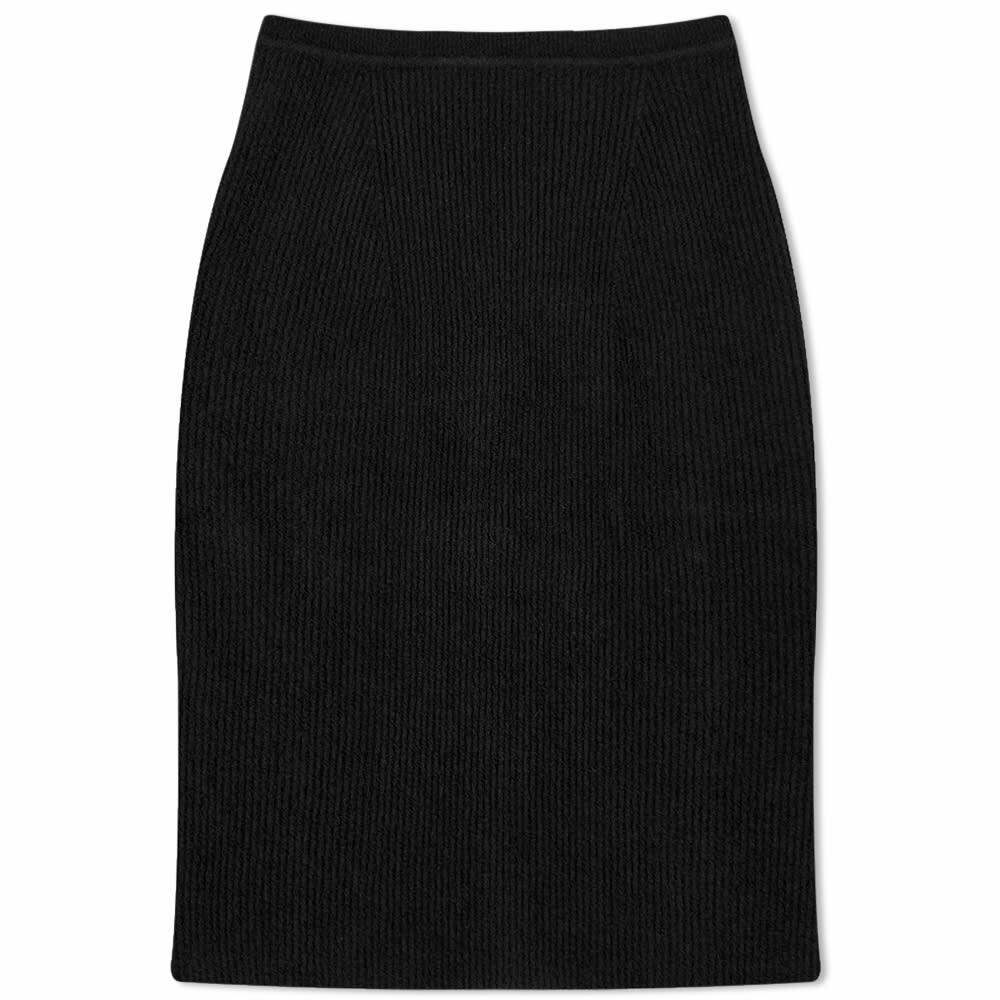 Wardrobe.nyc Women's Knit Midi Skirt in Black WARDROBE.NYC