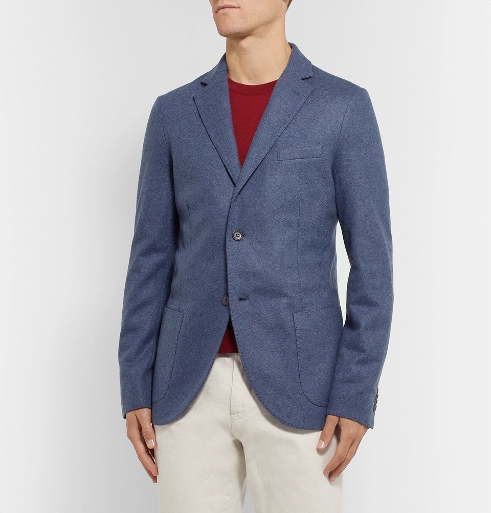 Loro Piana - Blue Slim-Fit Cashmere Blazer - Blue Loro Piana