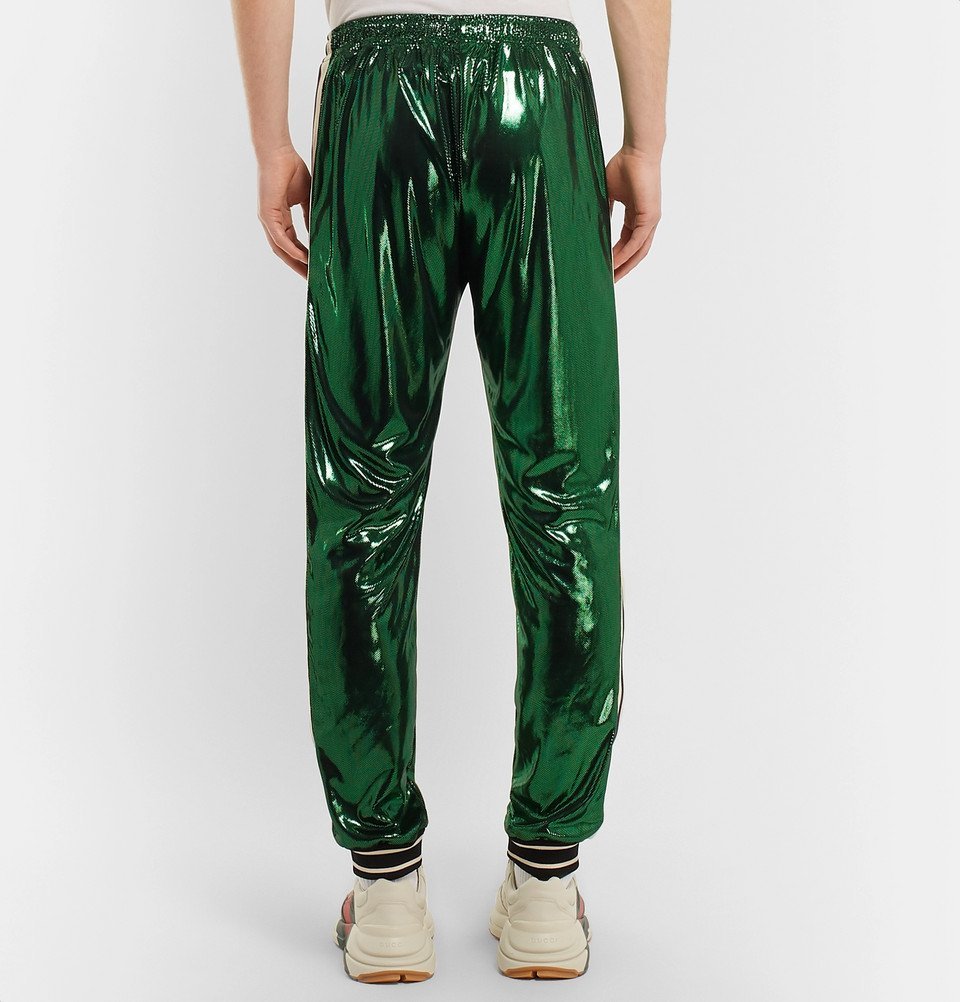 green gucci pants men